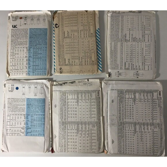 Sewing Patterns Mixed 6 Lot Women's Dresses Size 6,8, 10,12,14,16 Uncut A12 - Picture 4 of 5